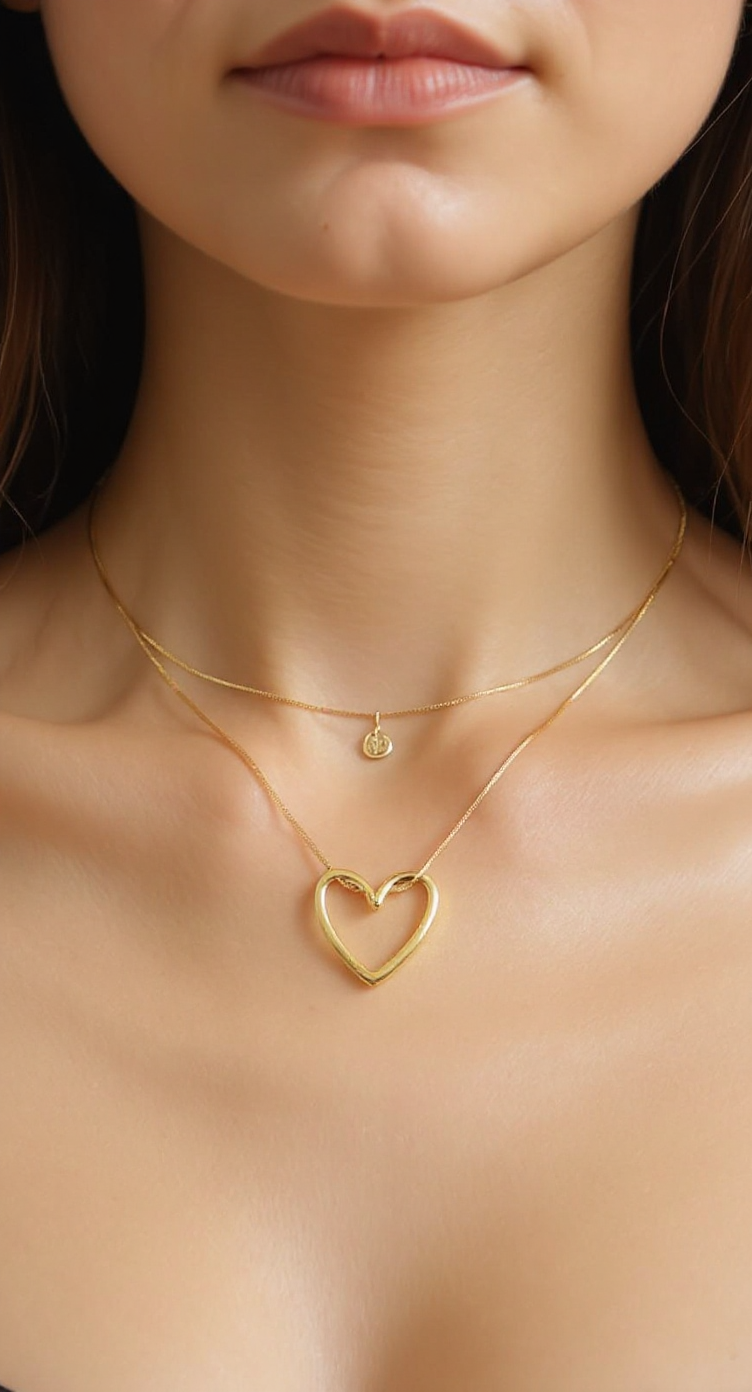💛 Stainless Steel Knot Heart Necklace – Styling Ideas