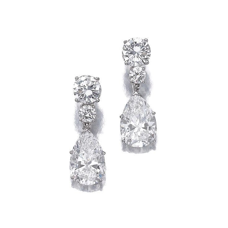 Classic Teardrop Triple-Cut Sparkle Earrings