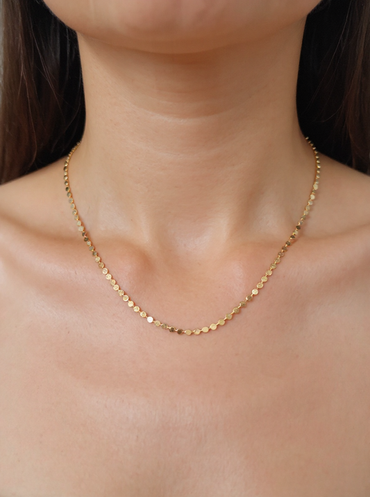 ✨ Minimal Gold Chain Necklace – Sleek Steel Elegance